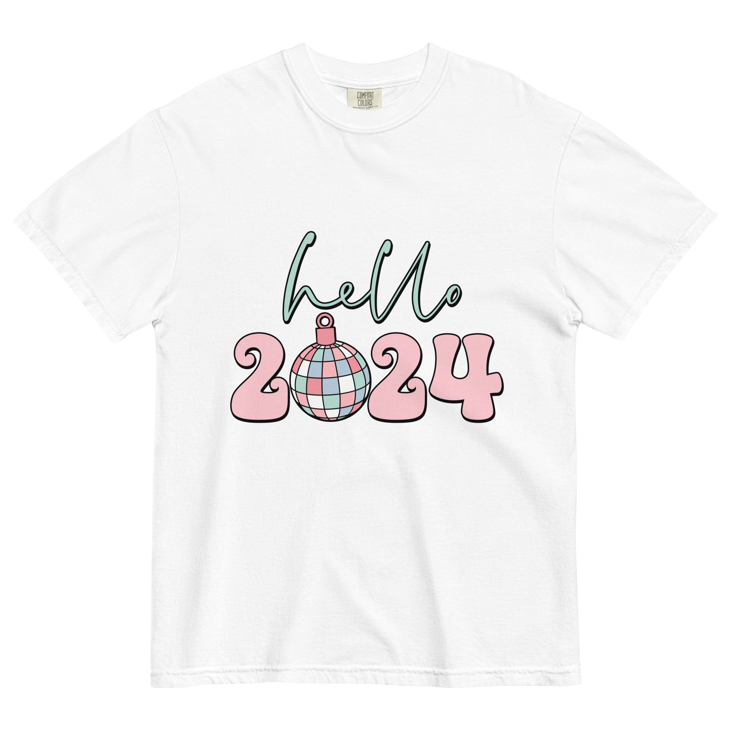 Hello 2024 Disco t-shirt (Comfort Colors)